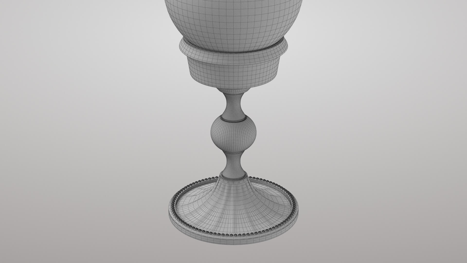 Magic Ball with Gold Base 3D Model