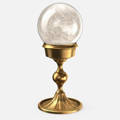 Magic Ball with Gold Base