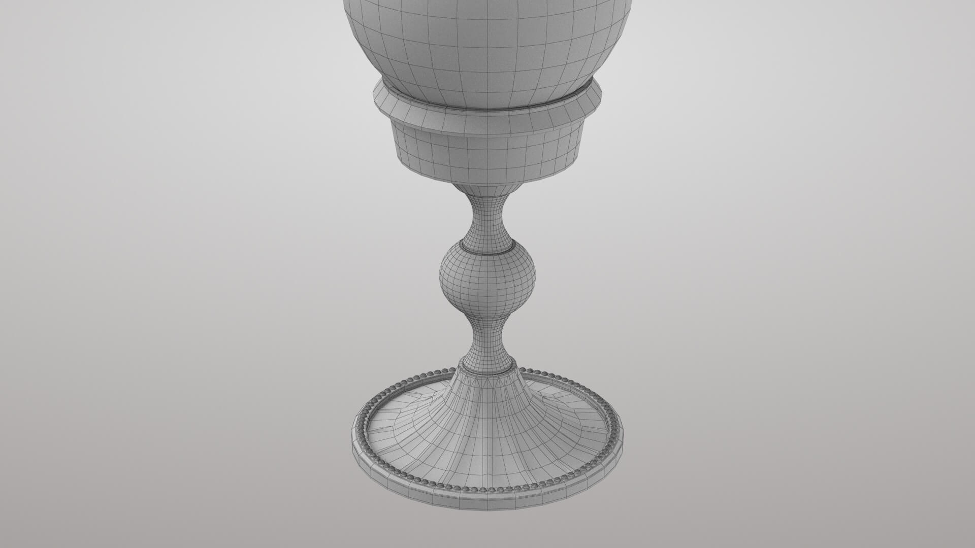 Magic Ball with Silver Base 3D Model