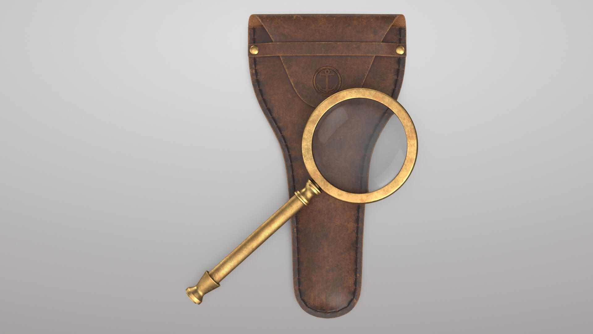 Magnifier with Case 3D Model