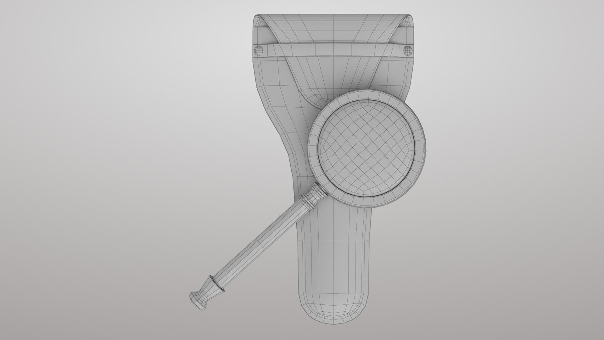 Magnifier with Case 3D Model