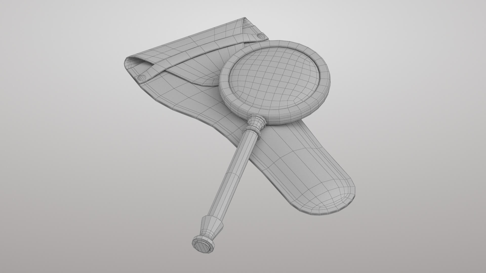 Magnifier with Case 3D Model
