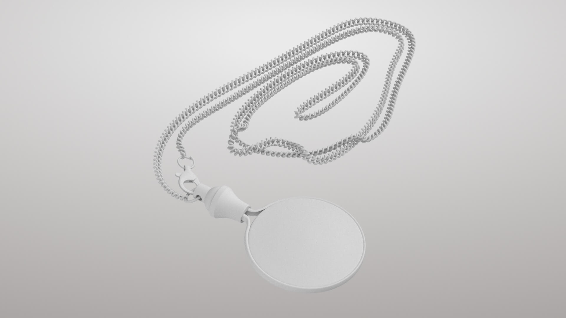Magnifier with Chain 3D Model