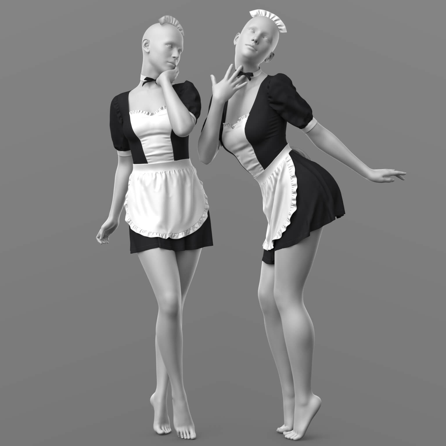 Maid Outfit G8F G9 Daz Content
