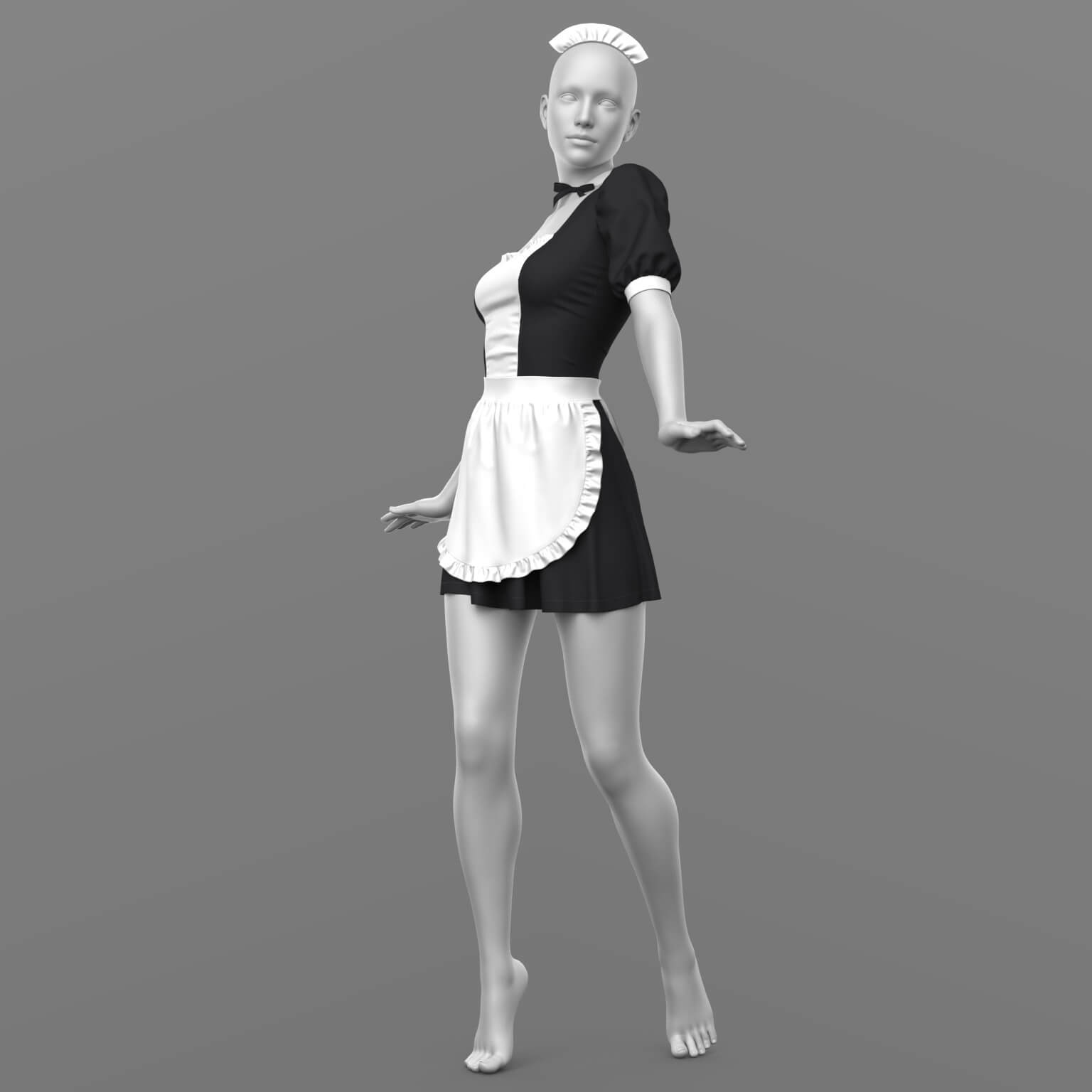 Maid Outfit G8F G9 Daz Content
