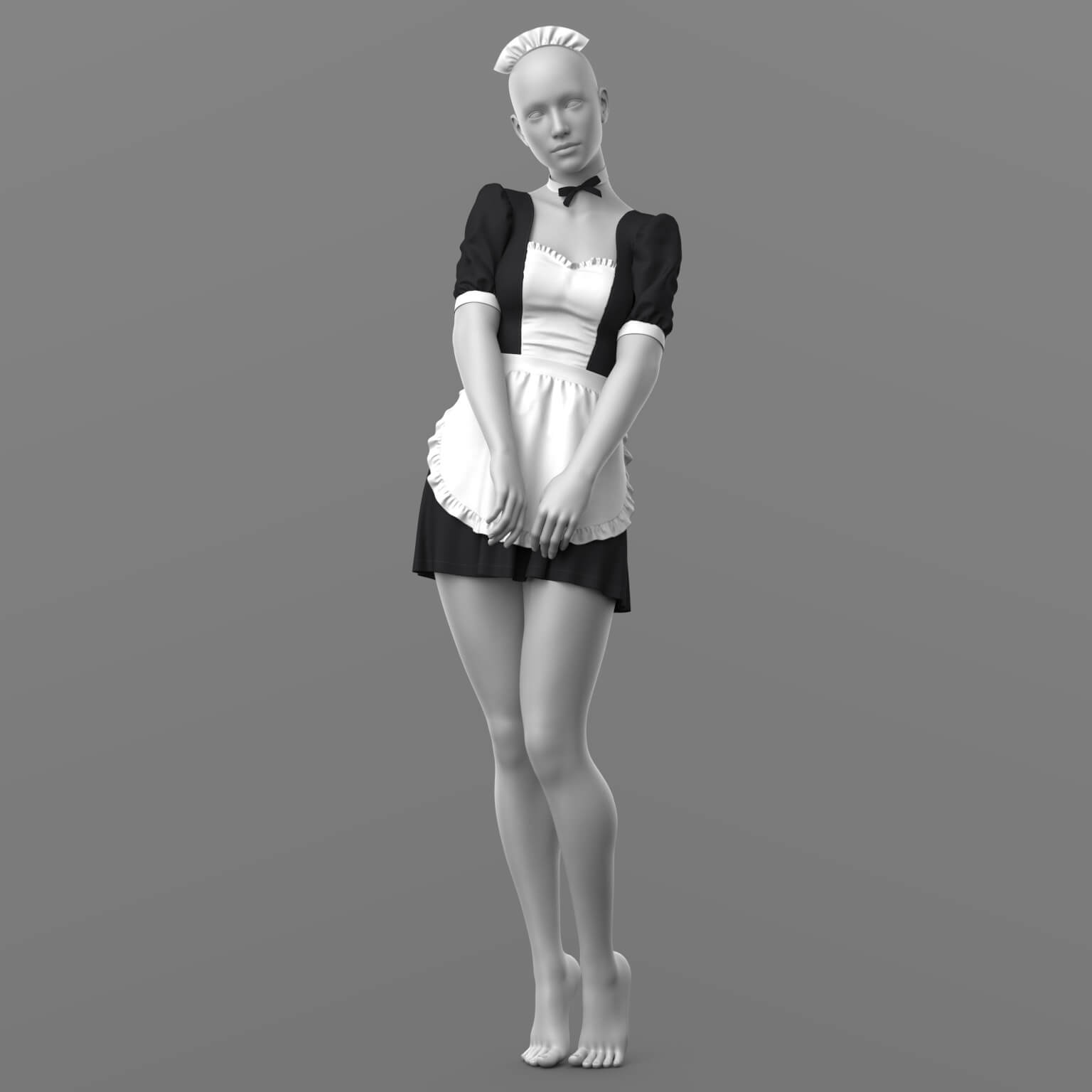 Maid Outfit G8F G9 Daz Content