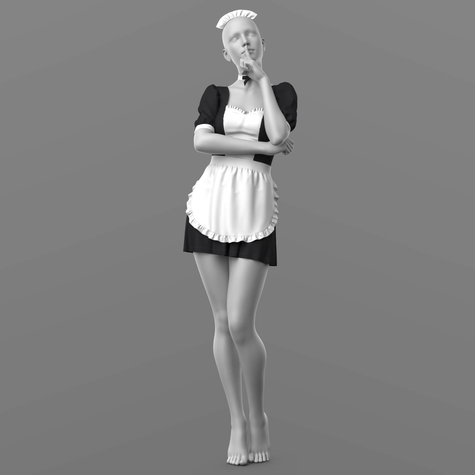 Maid Outfit G8F G9 Daz Content