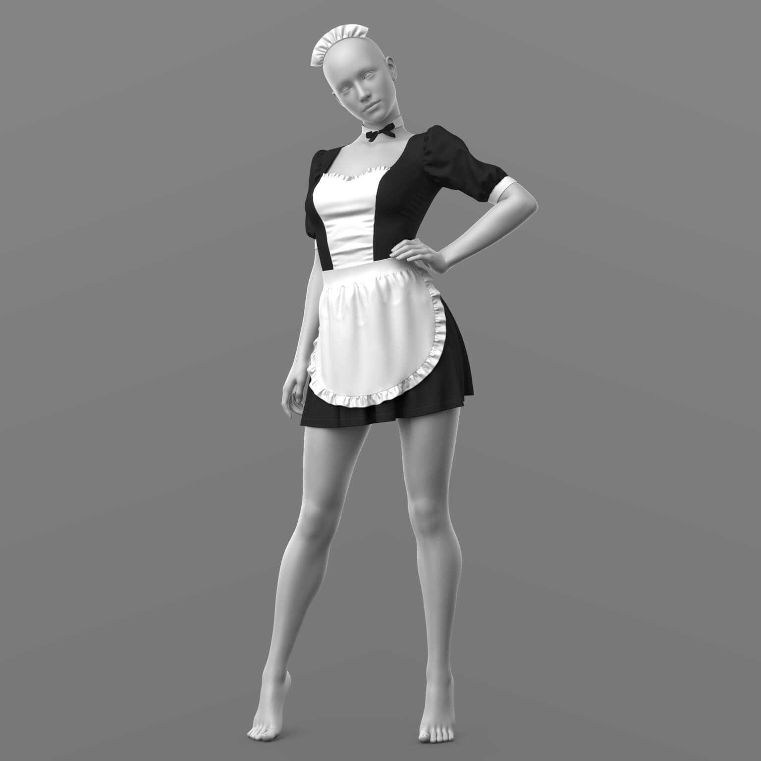 Maid Outfit G8F G9 Daz Content