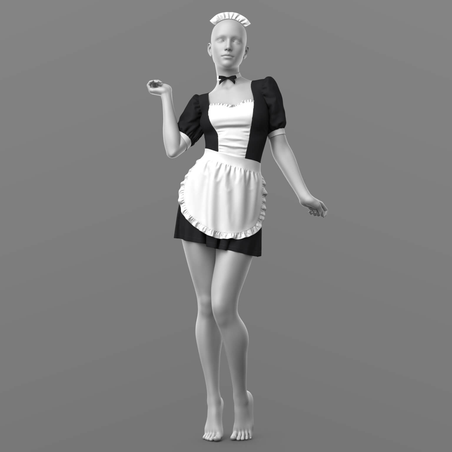 Maid Outfit G8F G9 Daz Content
