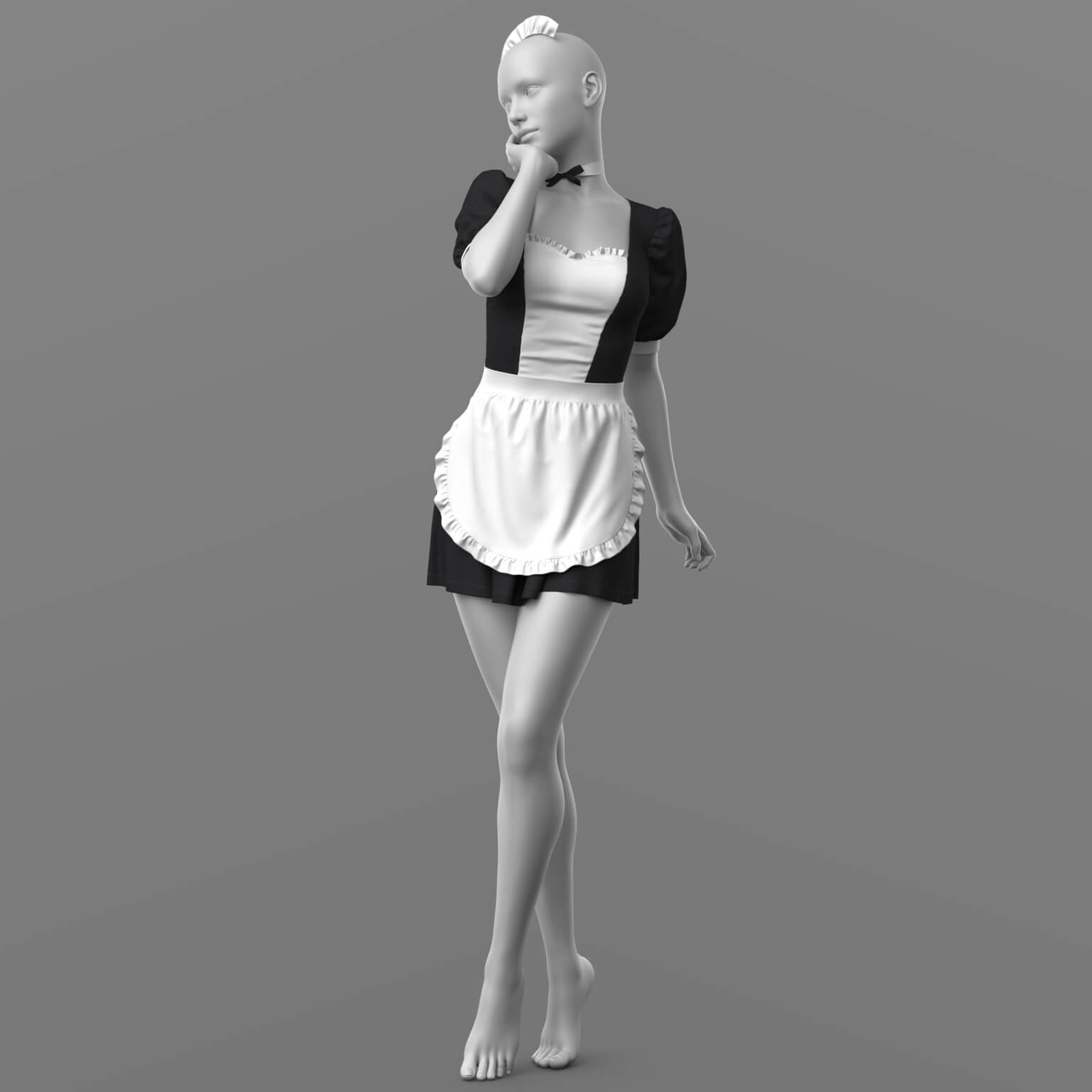 Maid Outfit G8F G9 Daz Content