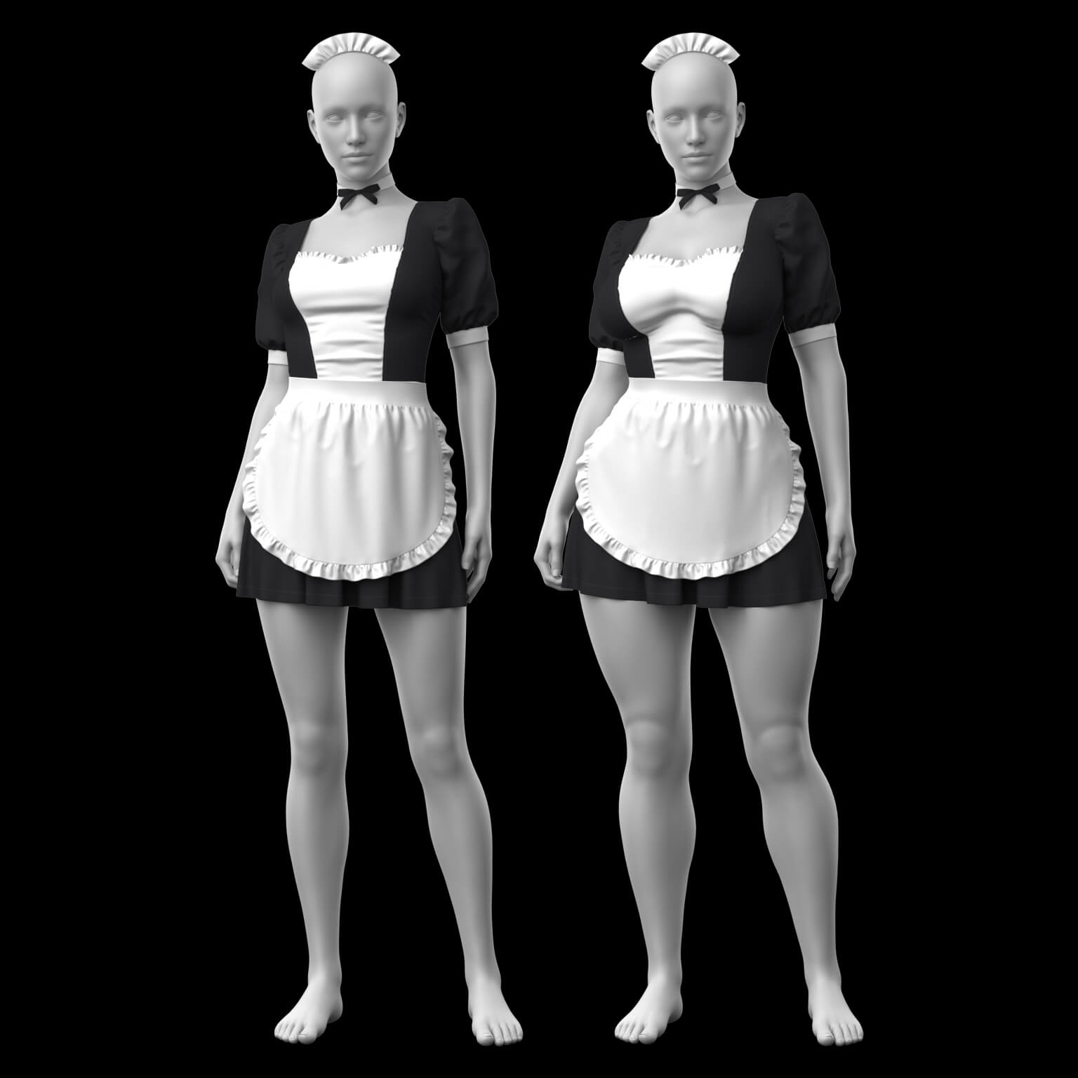 Maid Outfit G8F G9 Daz Content