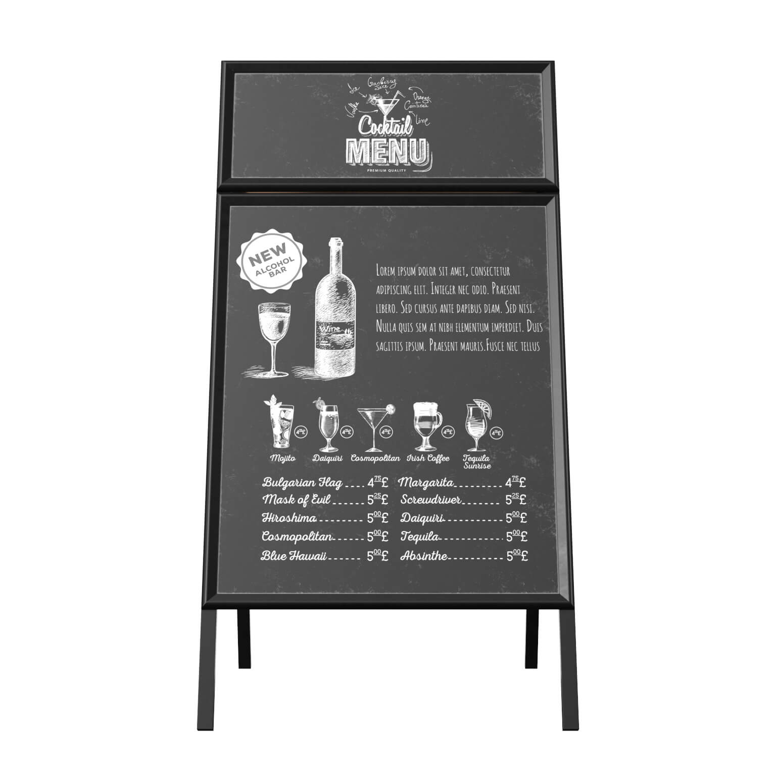 Menu Chalk 02v Daz Daz Content