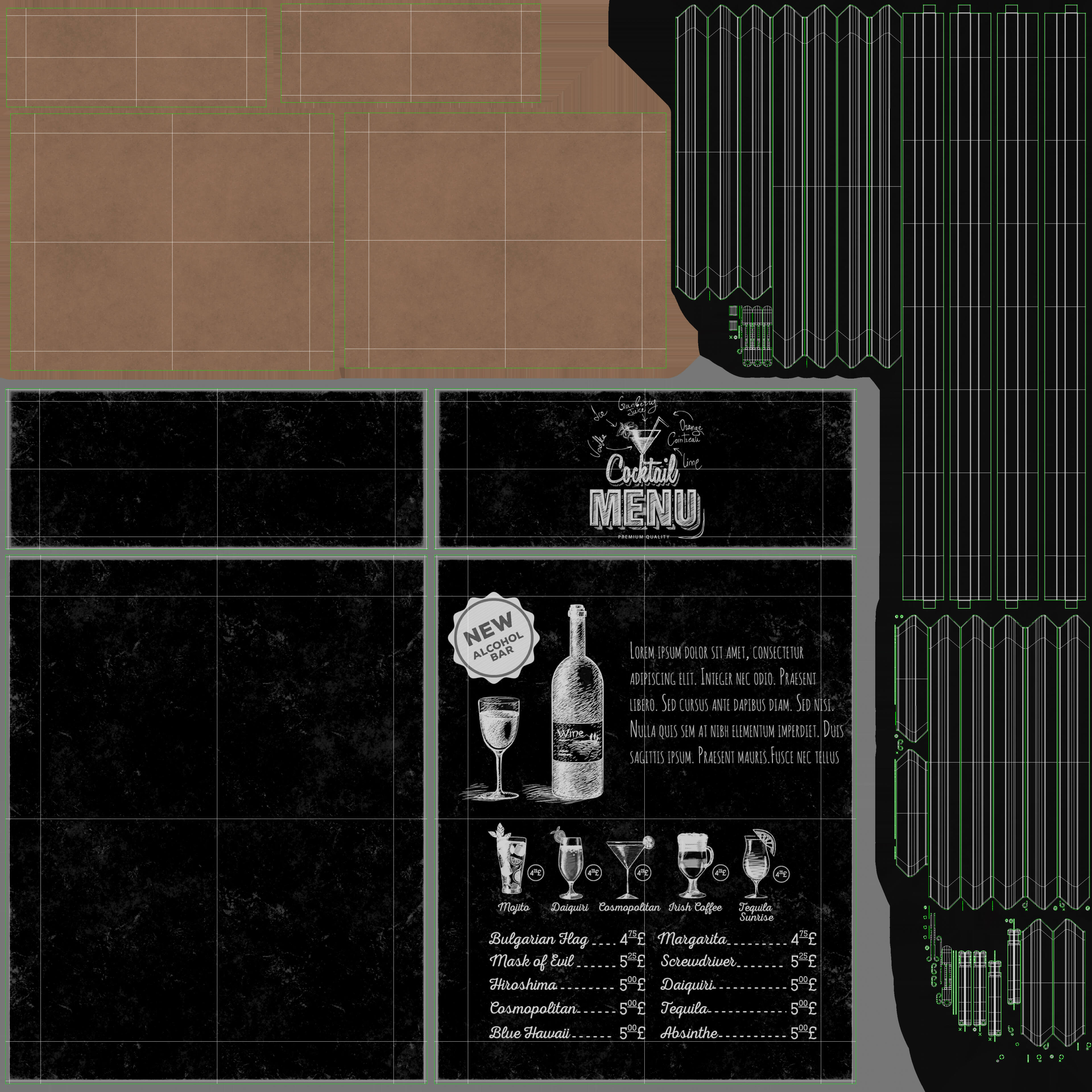 Menu Chalk 02v Daz Daz Content