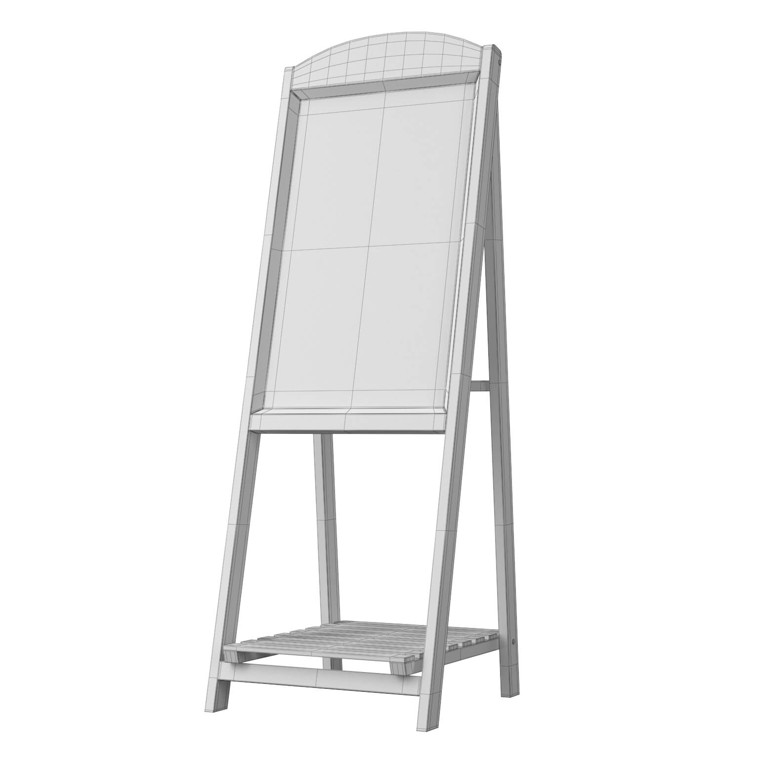 Menu Chalk 03V 3D Model 3D Model