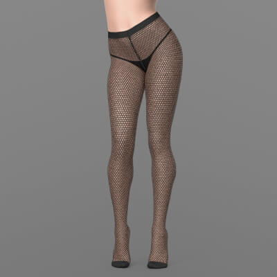 Mesh Tights and Panties Straps 3v G8 Female
