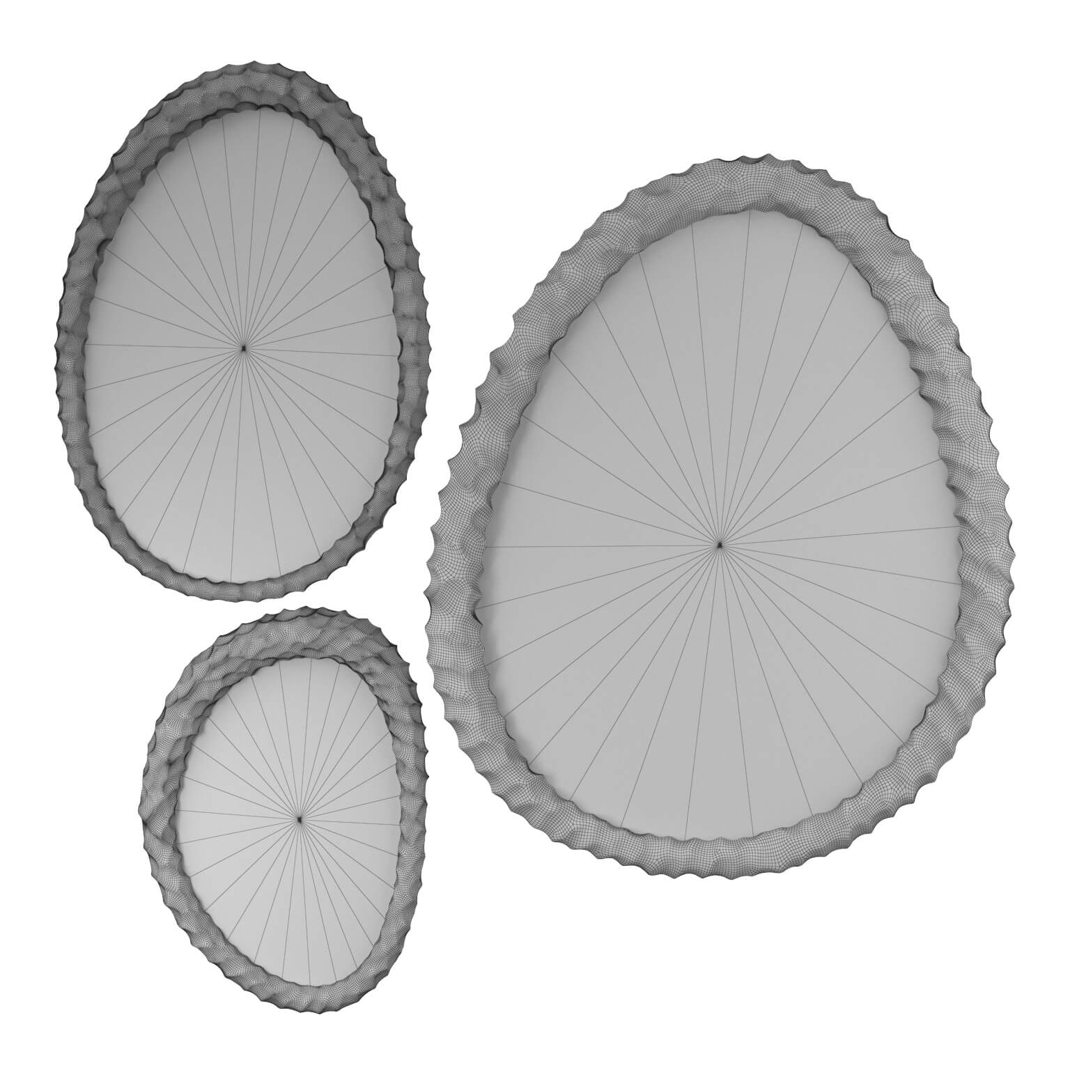 Mirror Set 3 in 1 3D Model 3D Model