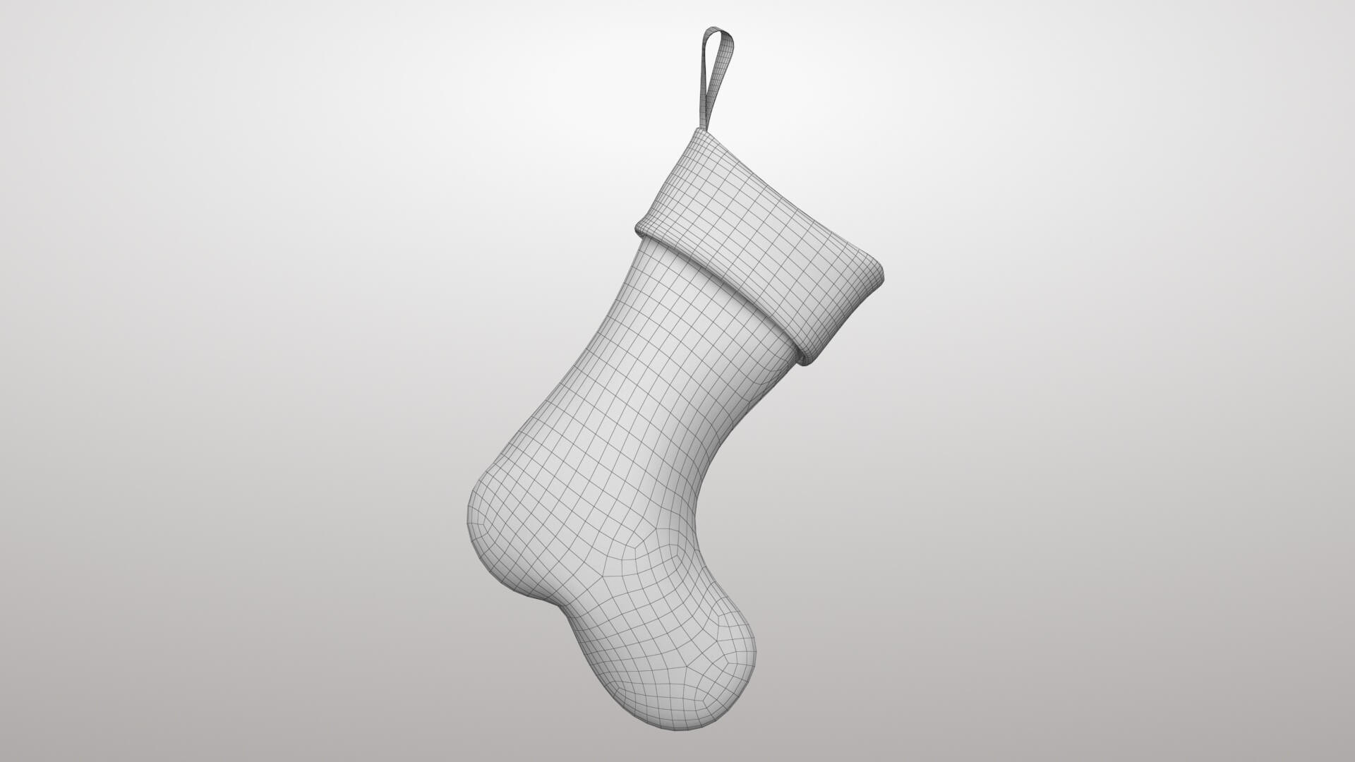 New Year Sock 3D Model