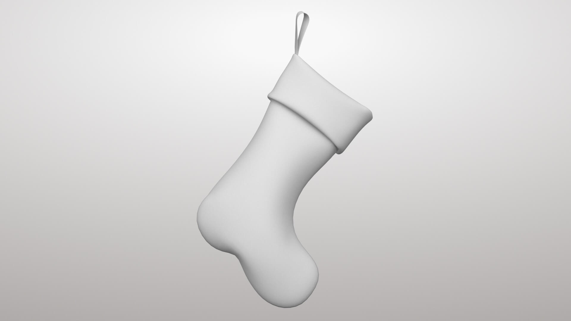 New Year Sock 3D Model