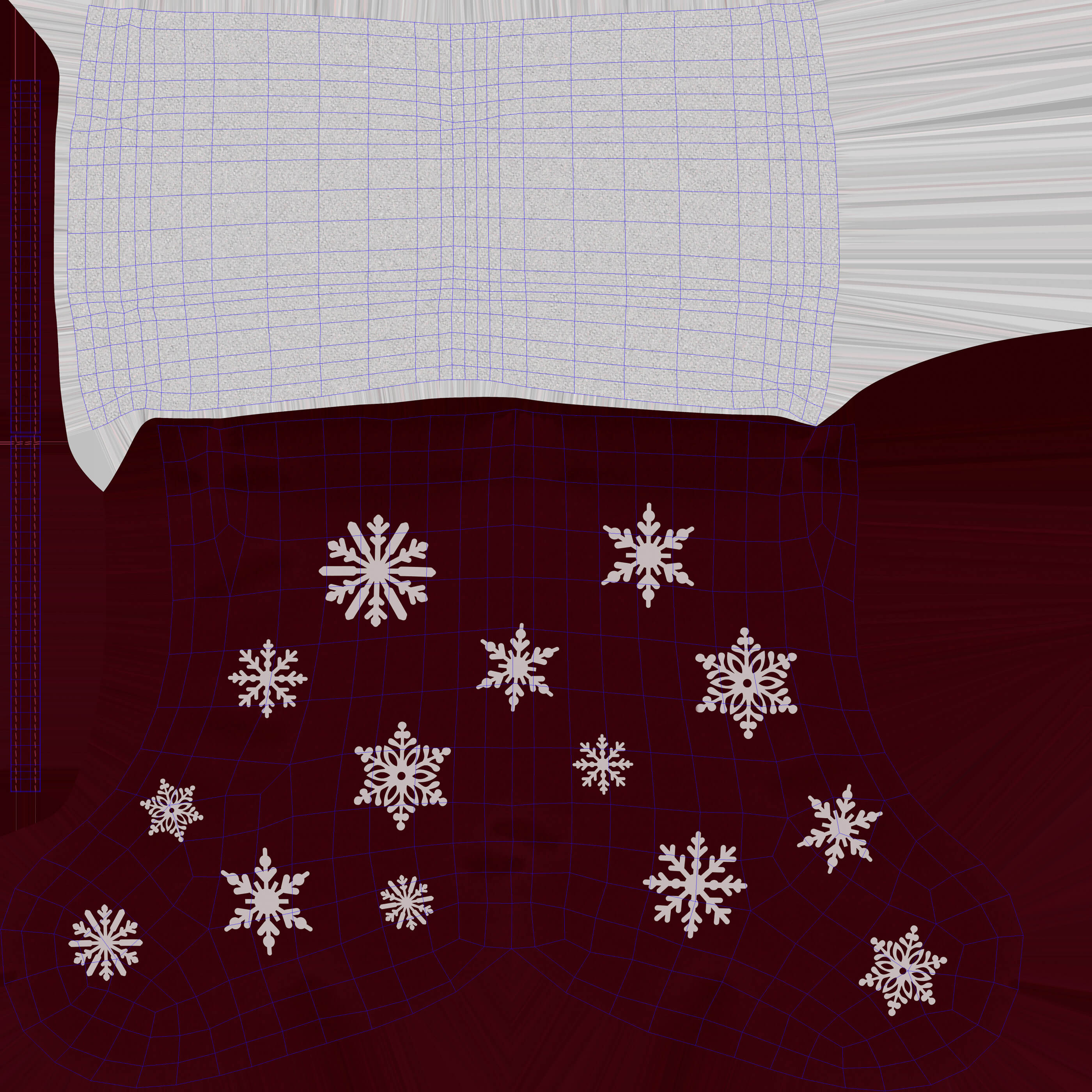 New Year Sock 3D Model