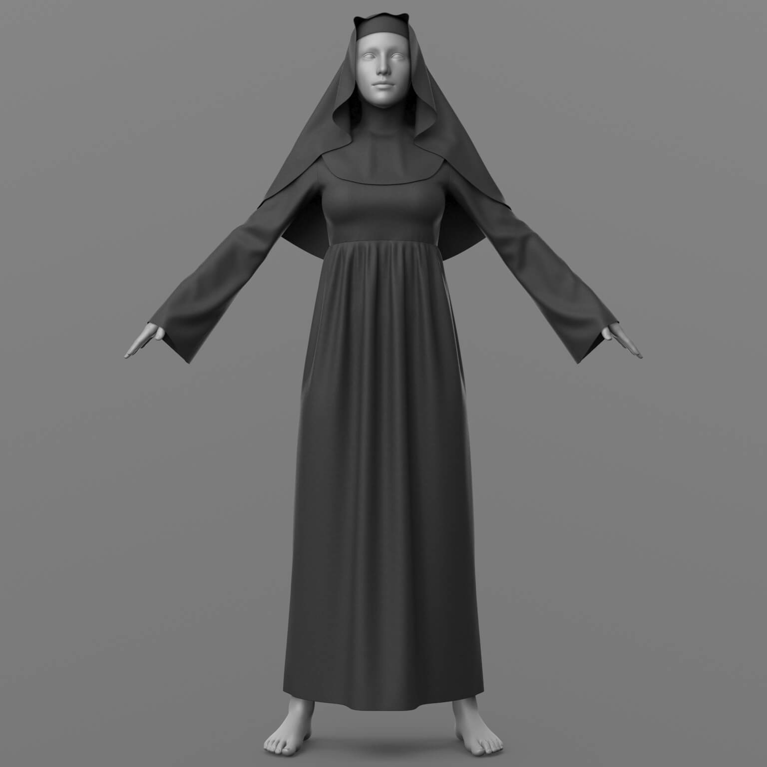 Nuns Clothes G8 Female Daz Content