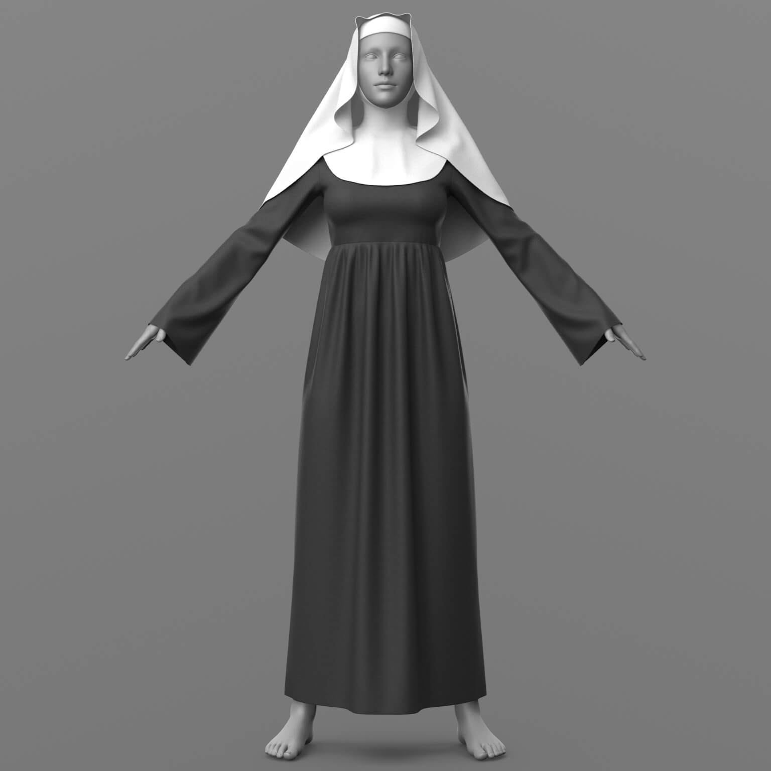 Nuns Clothes G8 Female Daz Content