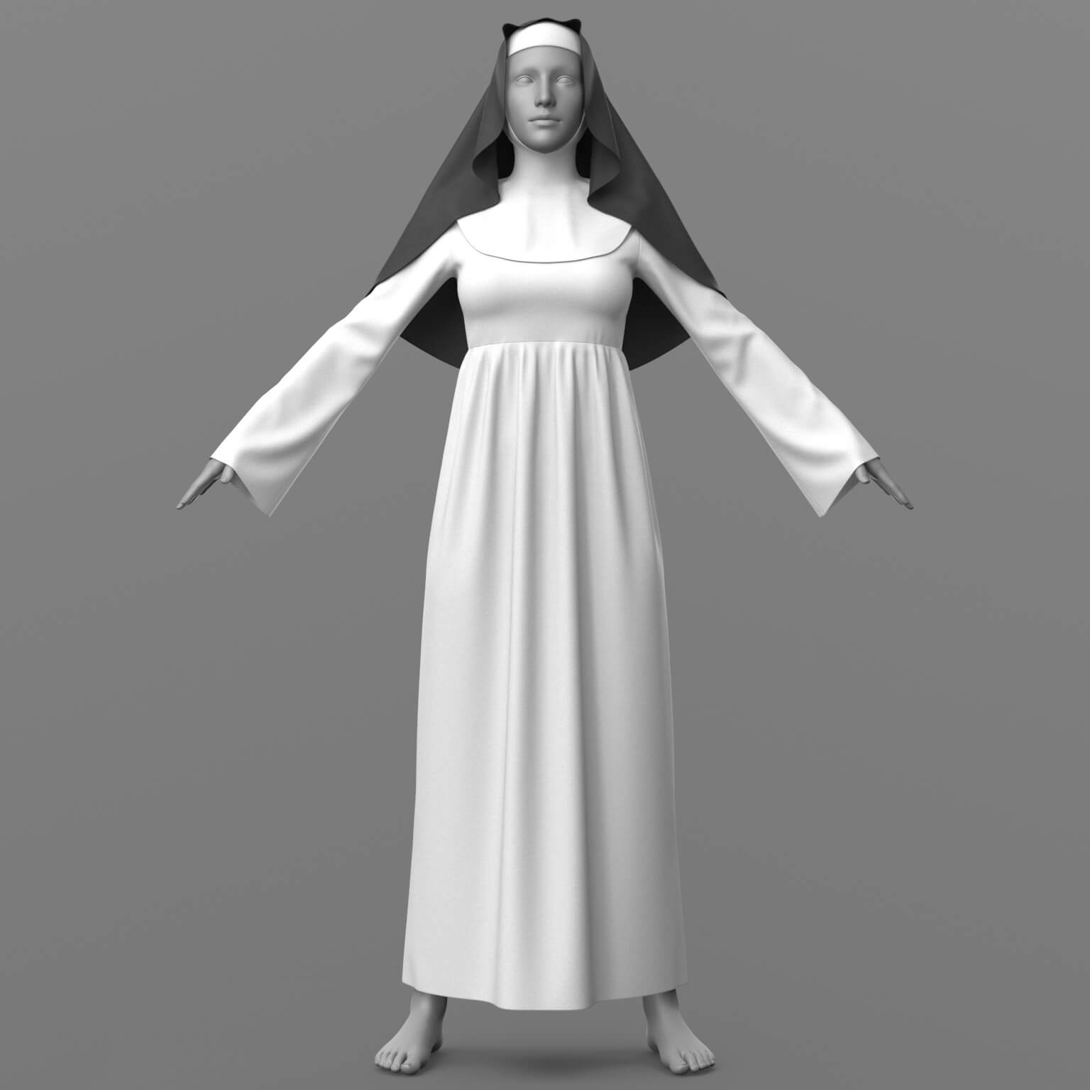 Nuns Clothes G8 Female Daz Content