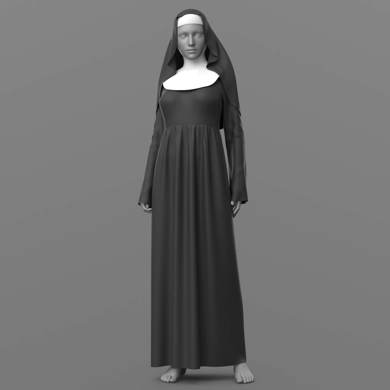 Nuns Clothes G8 Female Daz Content