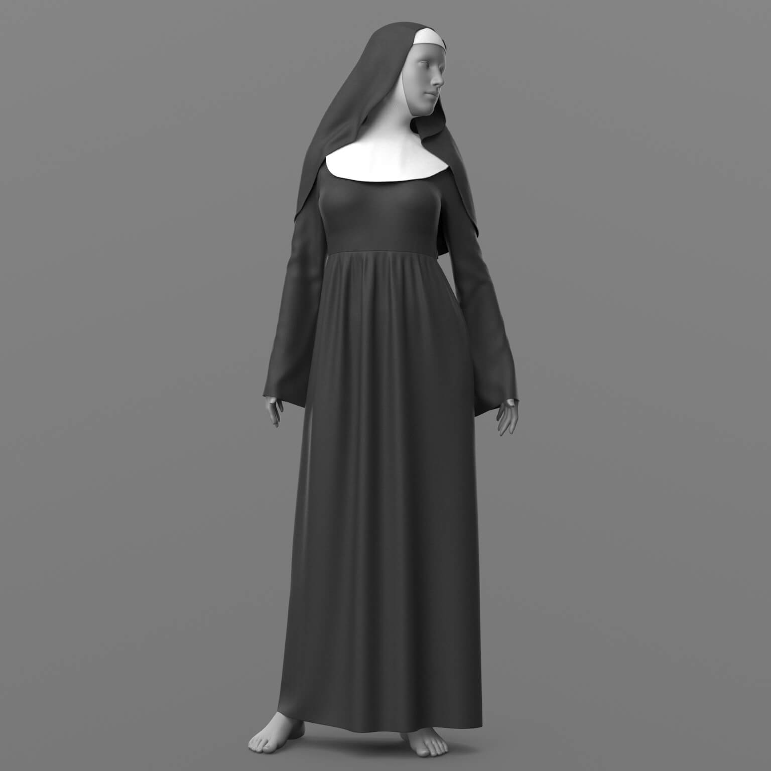 Nuns Clothes G8 Female Daz Content