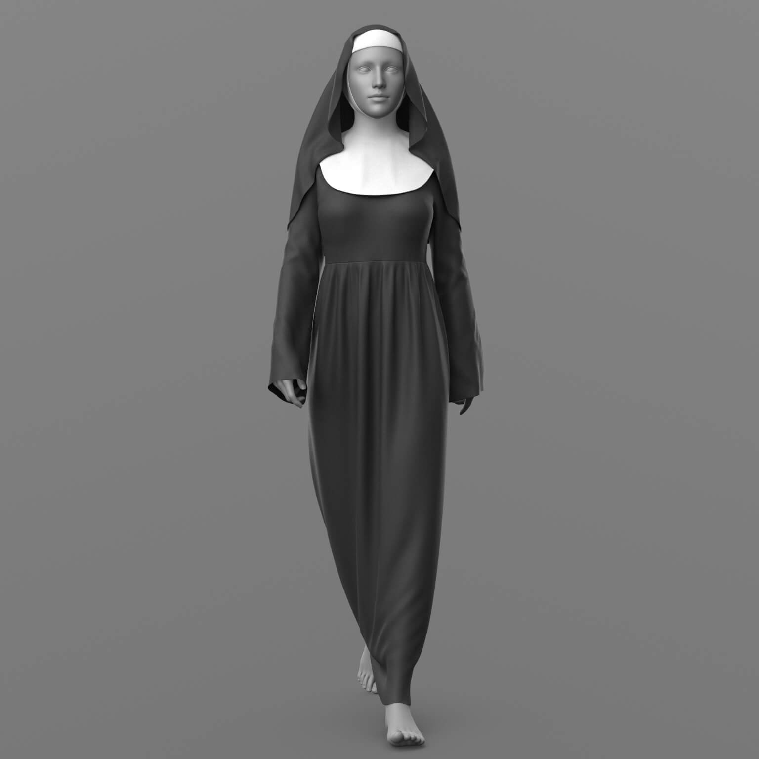 Nuns Clothes G8 Female Daz Content