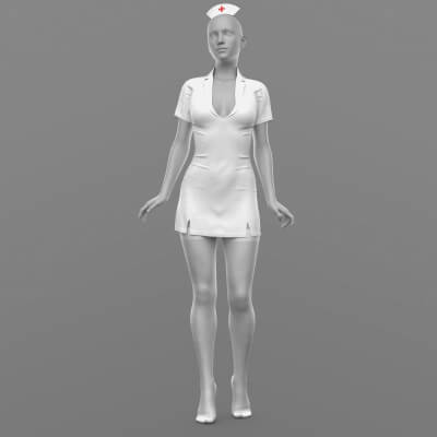 Nurse Outfit and Stockings G8 Female
