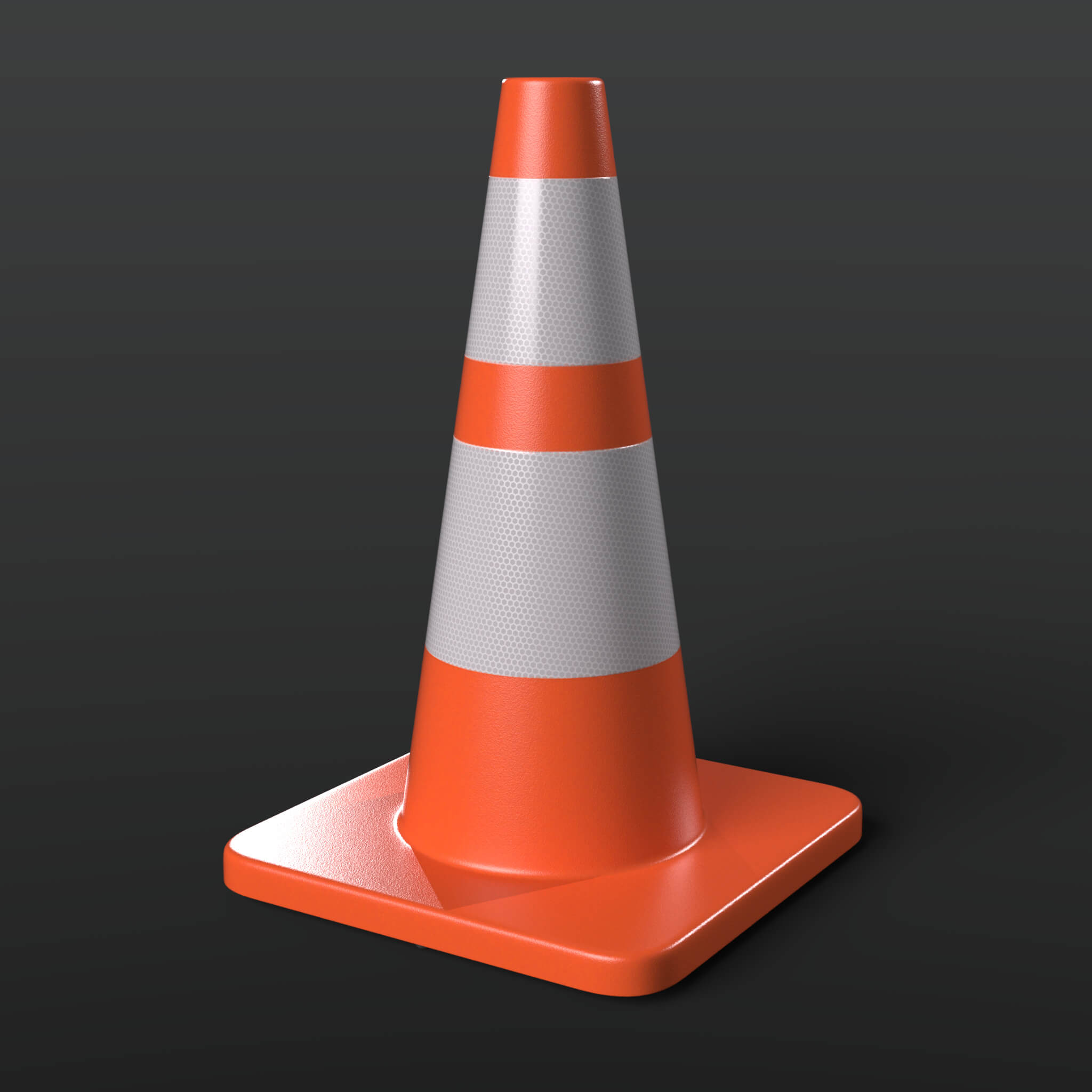 Traffic Orange Cone 2 in 1 Daz Content
