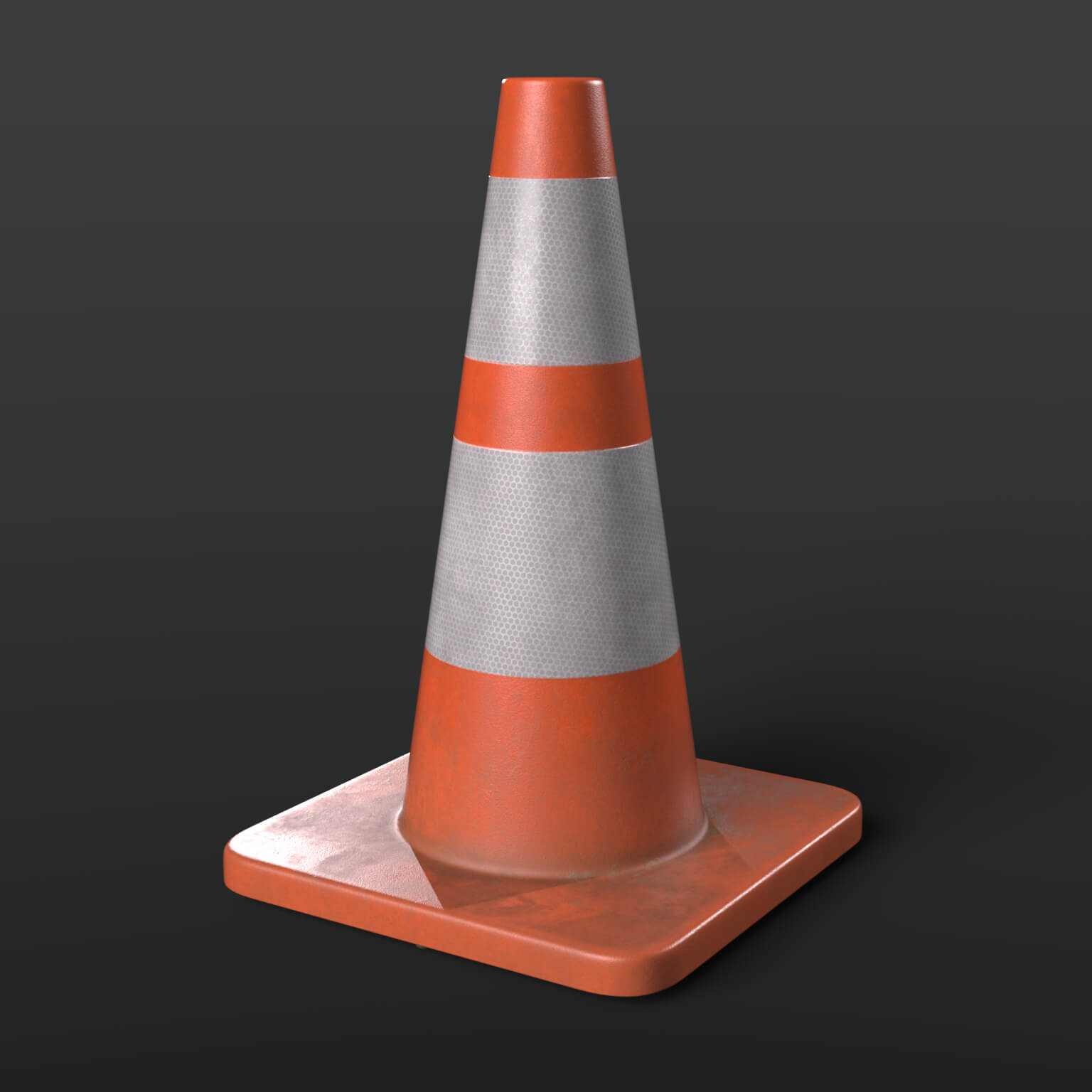 Traffic Orange Cone 2 in 1 Daz Content