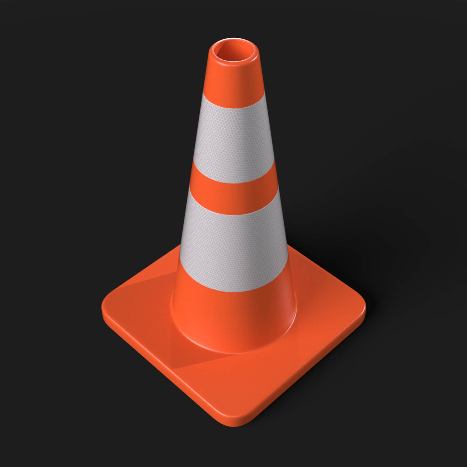Traffic Orange Cone 2 in 1 Daz Content