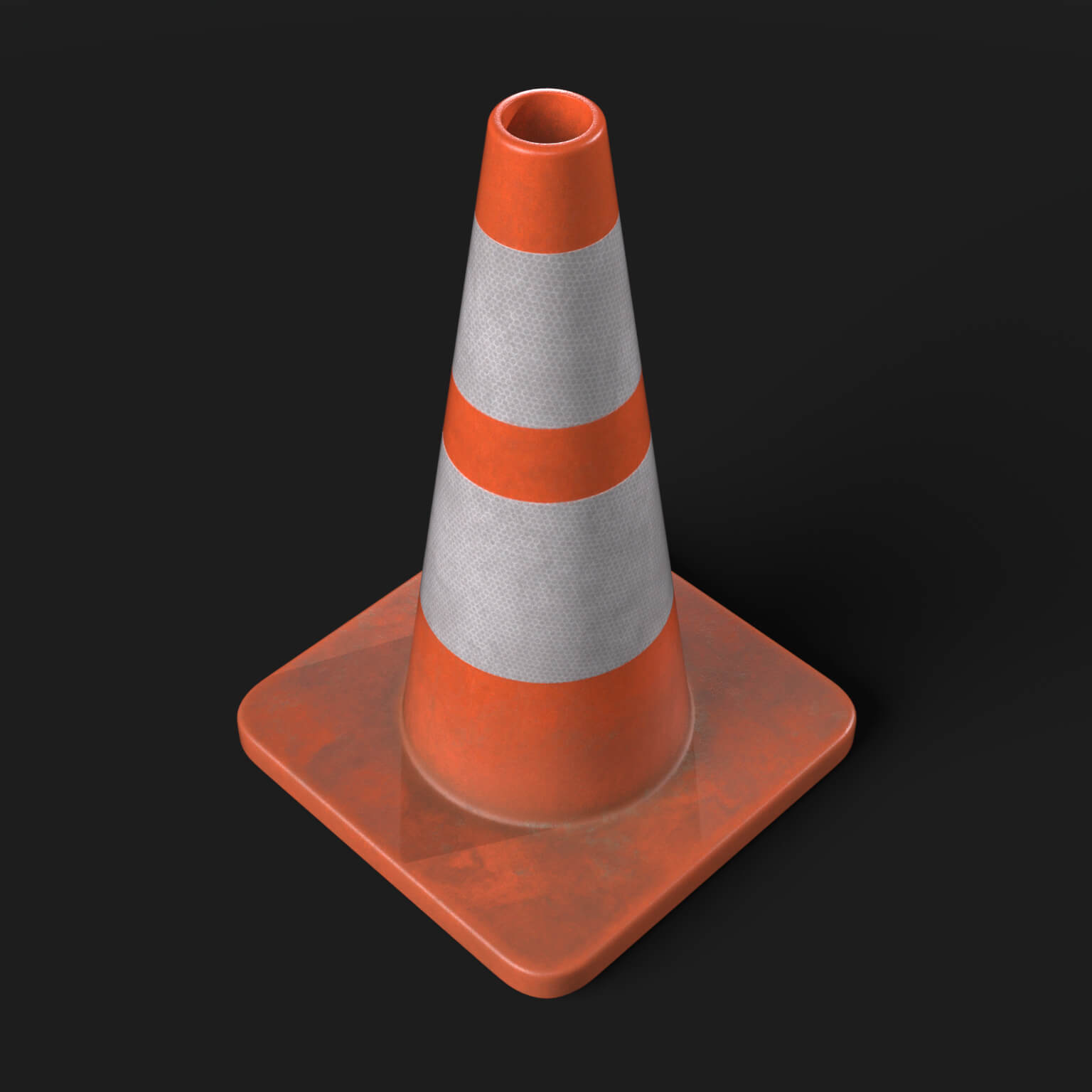 Traffic Orange Cone 2 in 1 Daz Content