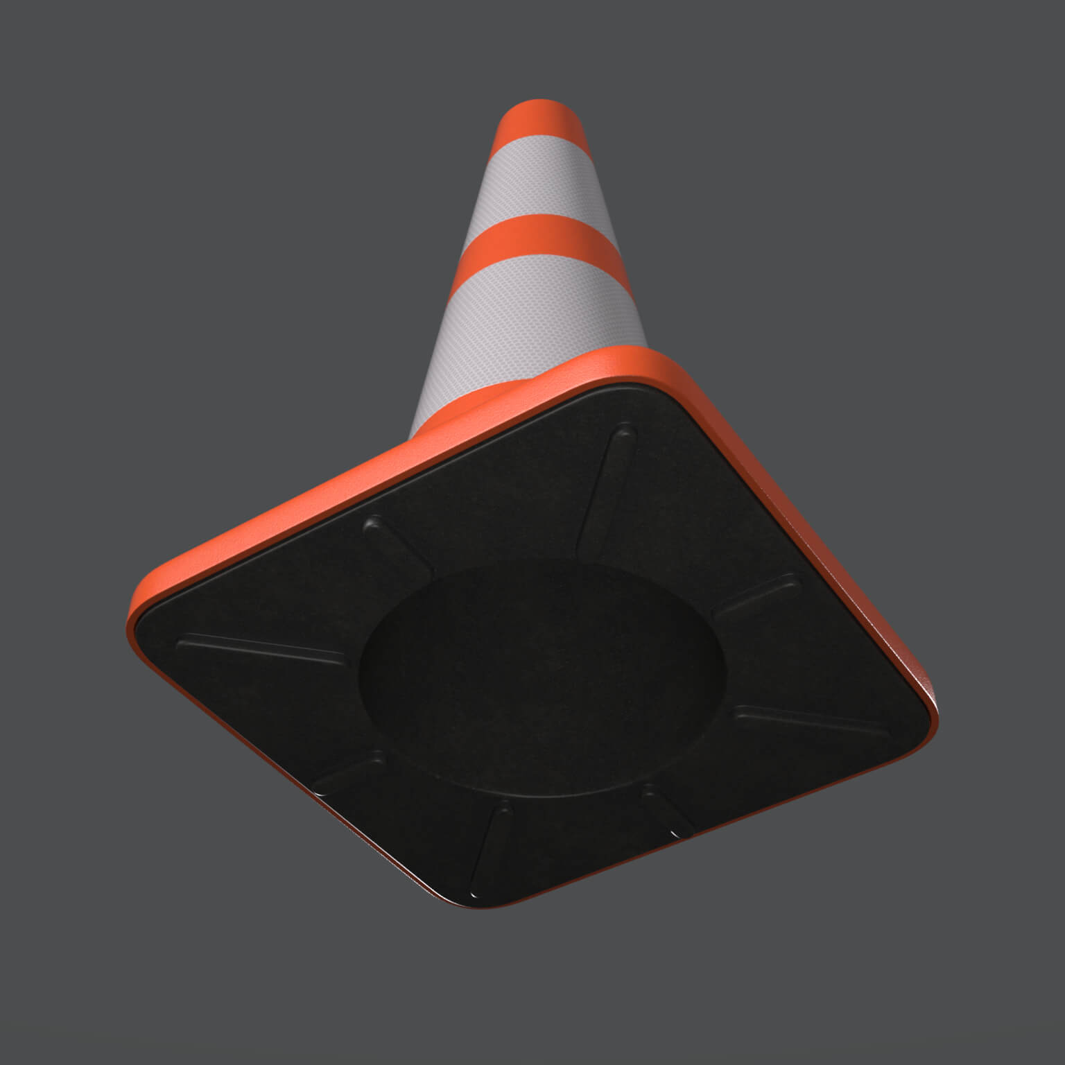 Traffic Orange Cone 2 in 1 Daz Content