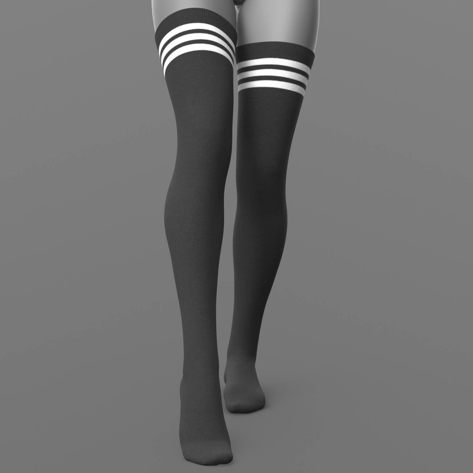 Overall Shirt Stockings G8 Female Daz Content