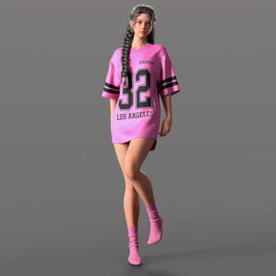 Oversize T-Shirt and Socks G9