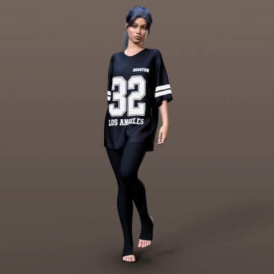 Oversize T-Shirt and Dance Leggings G8F