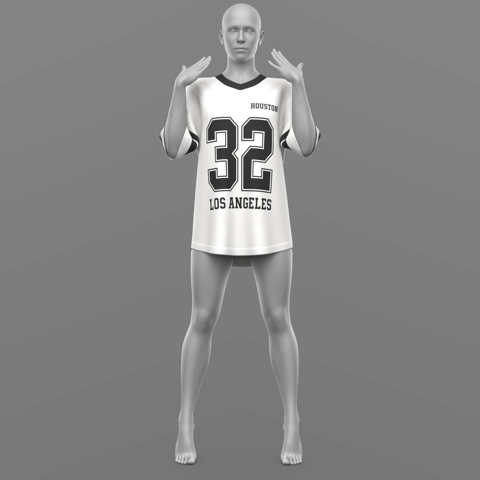 Oversize T-Shirt and Stockings 02v G9 Daz Content
