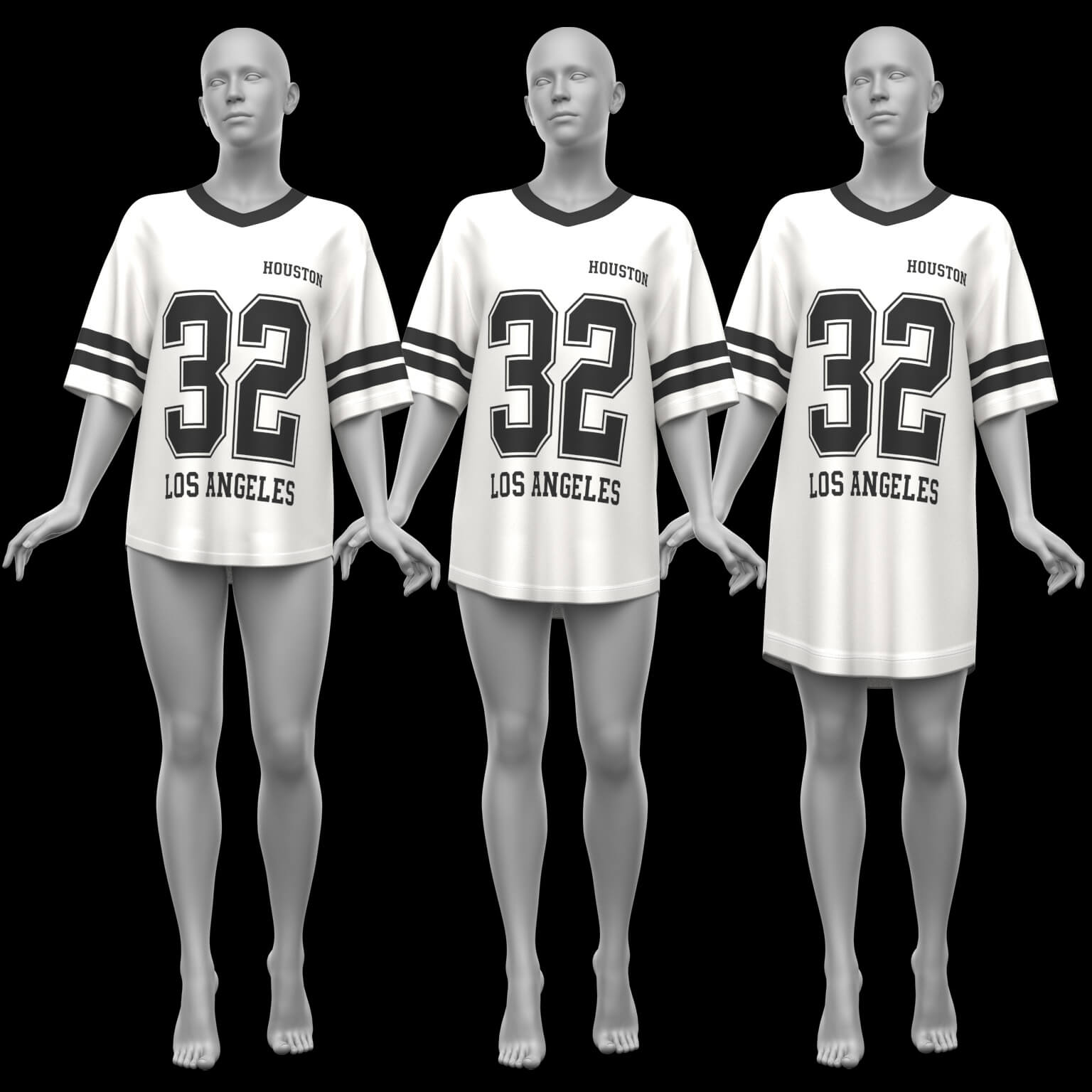 Oversize T-Shirt and Stockings 02v G9 Daz Content