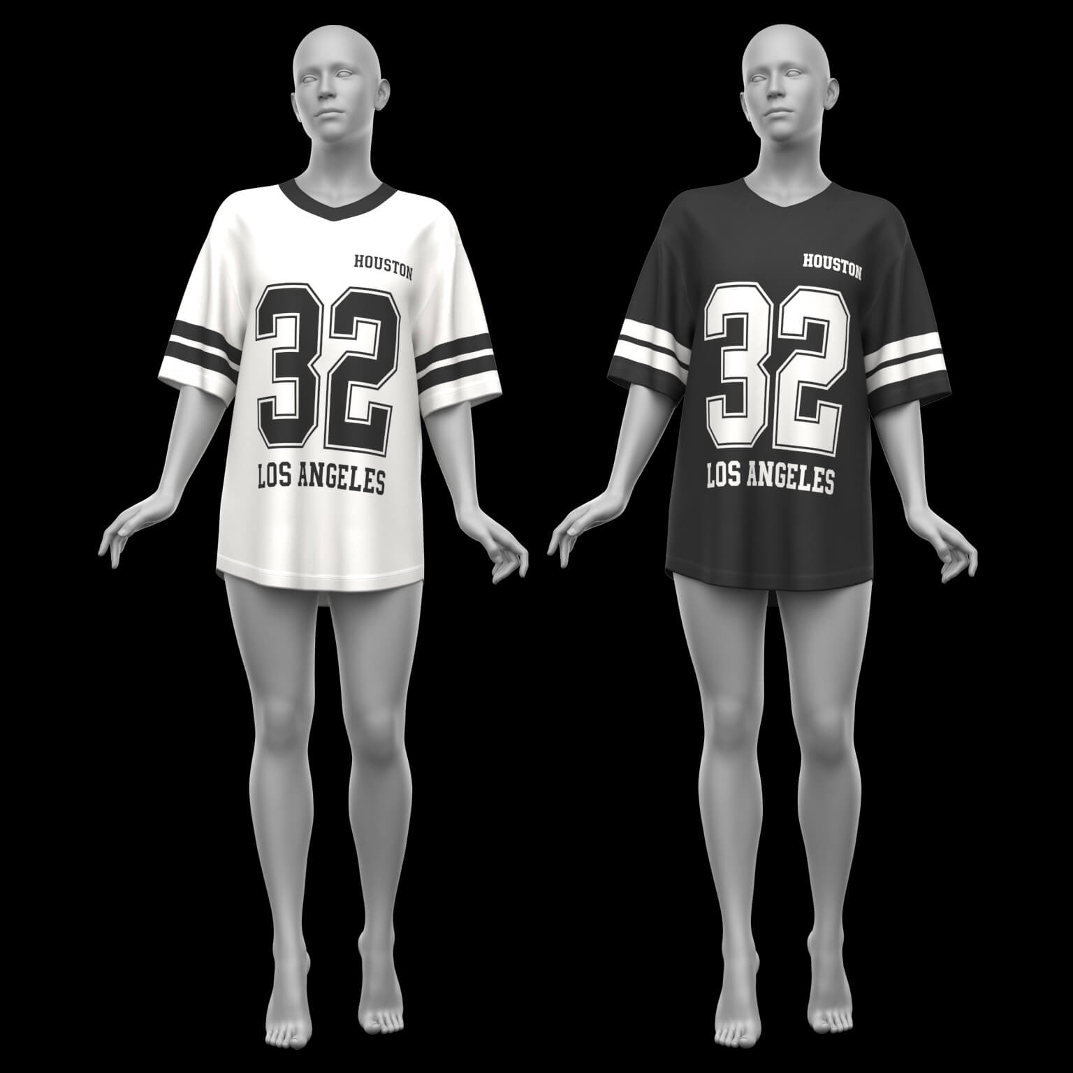 Oversize T-Shirt and Stockings 02v G9 Daz Content