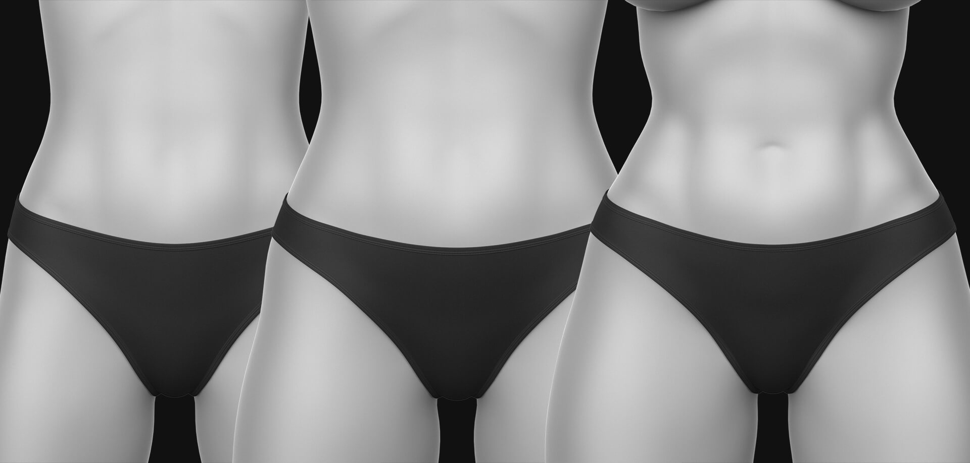 Panties Slips and Bra 1v G8 Female Daz Content
