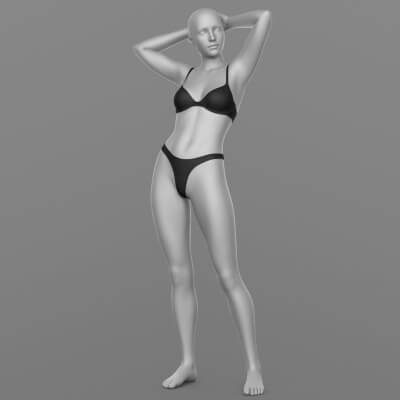 Panties Thong 2V and Bra G8 Female