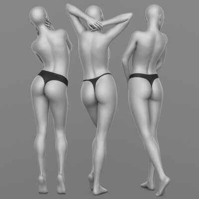 Panties Thong 3 in 1 G8 Female