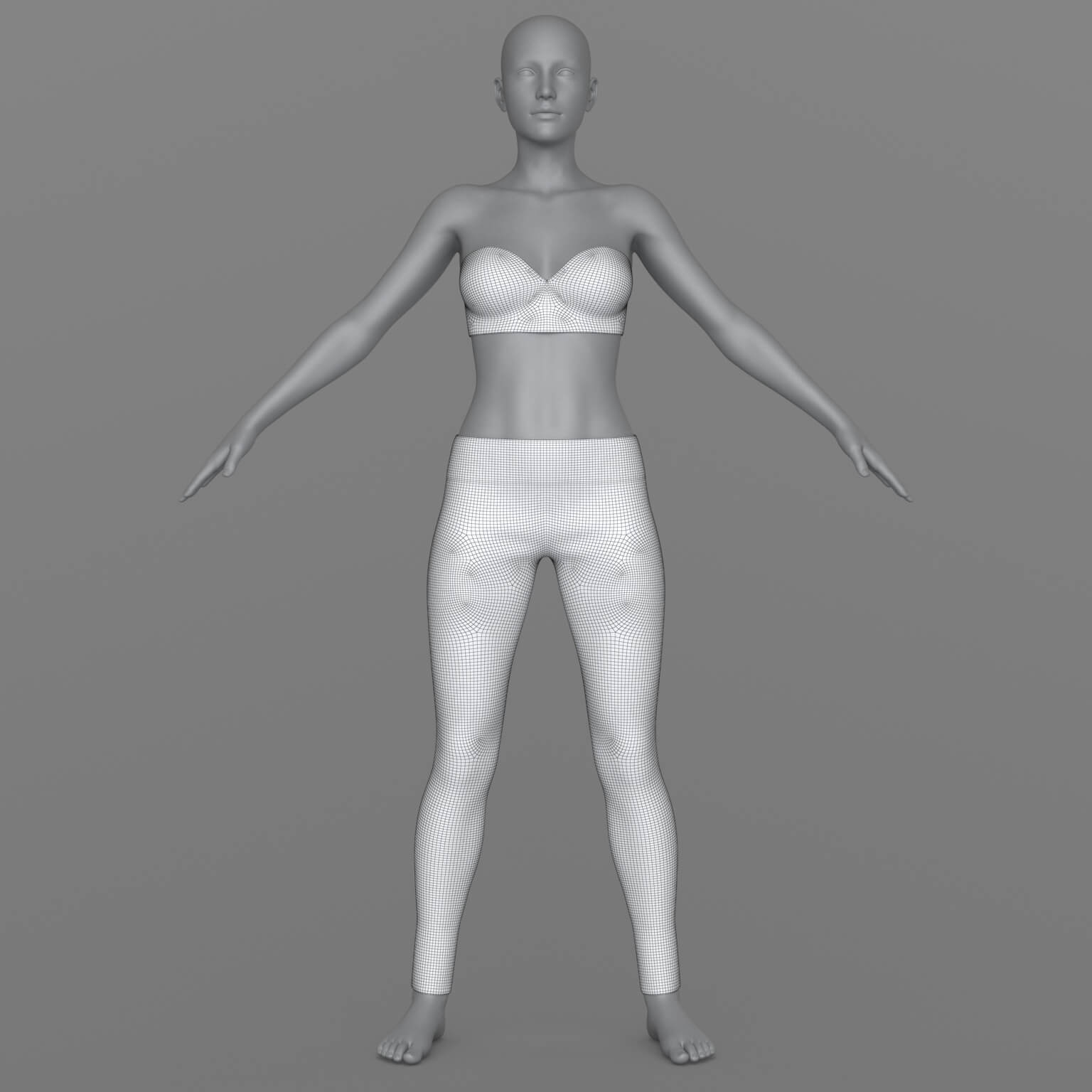 Pants and Top Female G8 Daz Content
