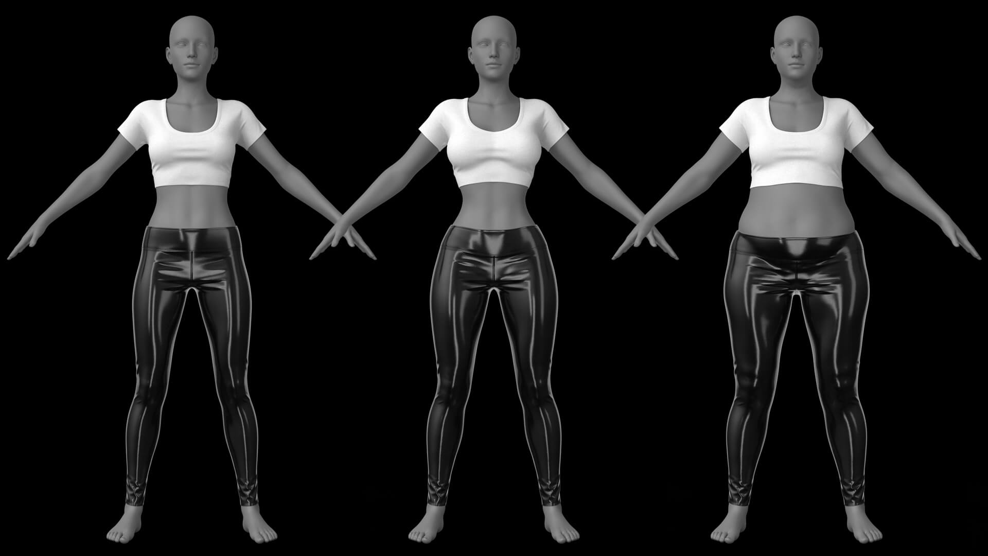 Pants Shirt High-Heeled Sandals G8 Female Daz Content