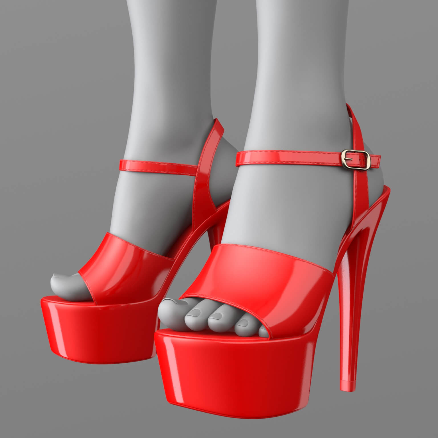 Pants Shirt High-Heeled Sandals G8 Female Daz Content