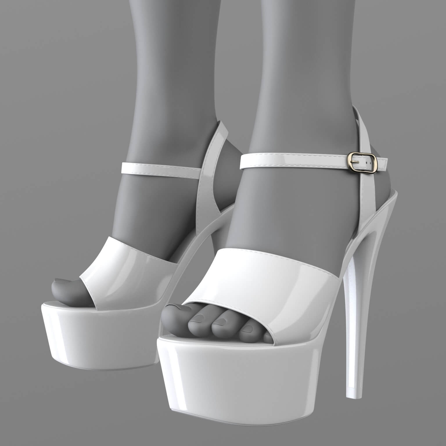 Pants Shirt High-Heeled Sandals G8 Female Daz Content