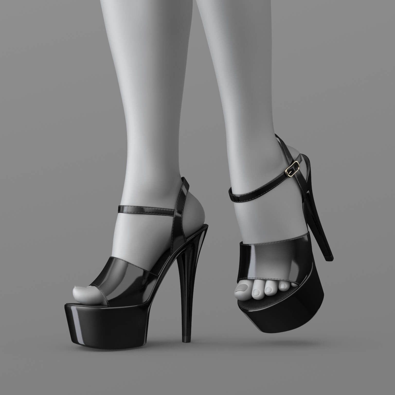 Pants Shirt High-Heeled Sandals G8 Female Daz Content
