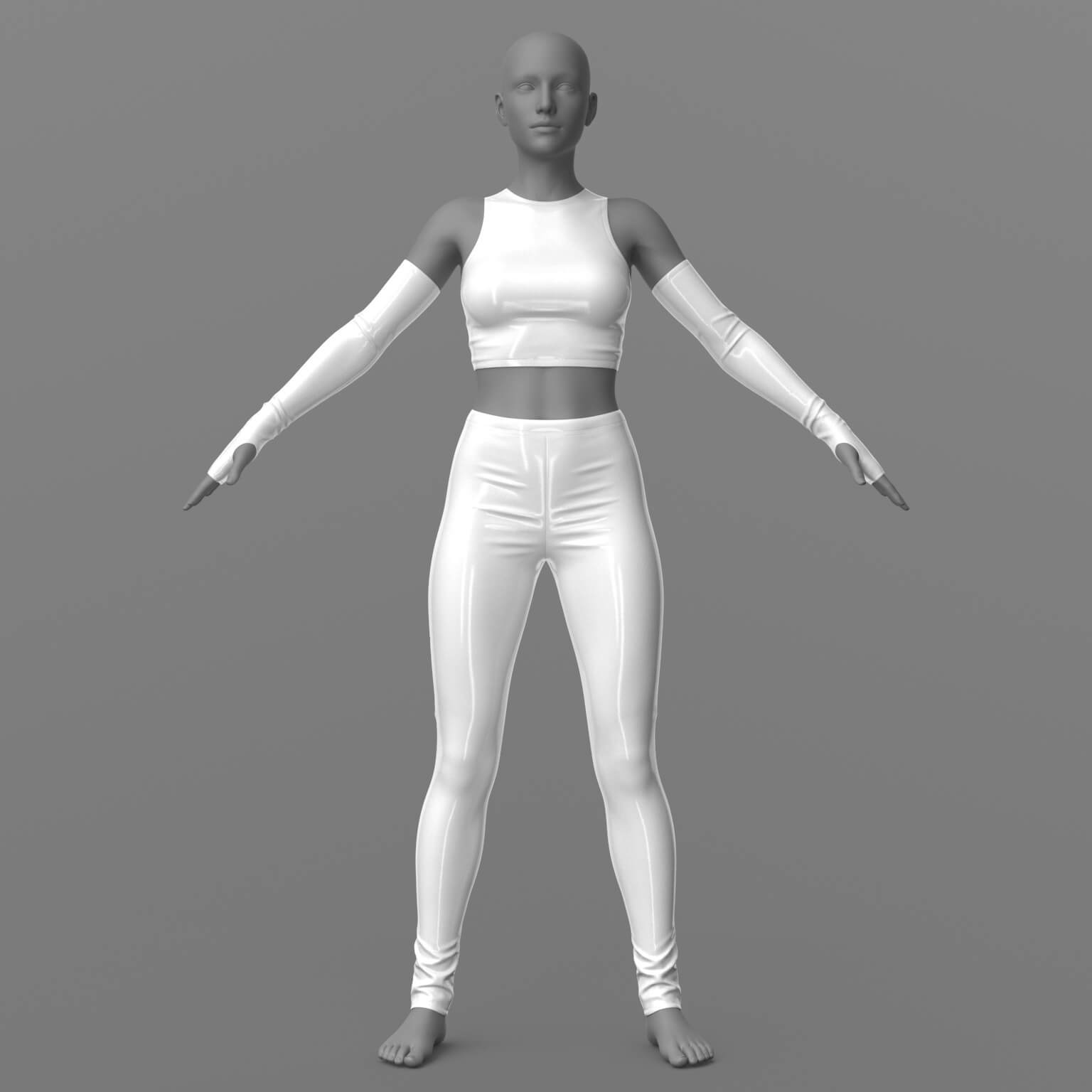 Pants Top and Armbands 3d Model 3D Model